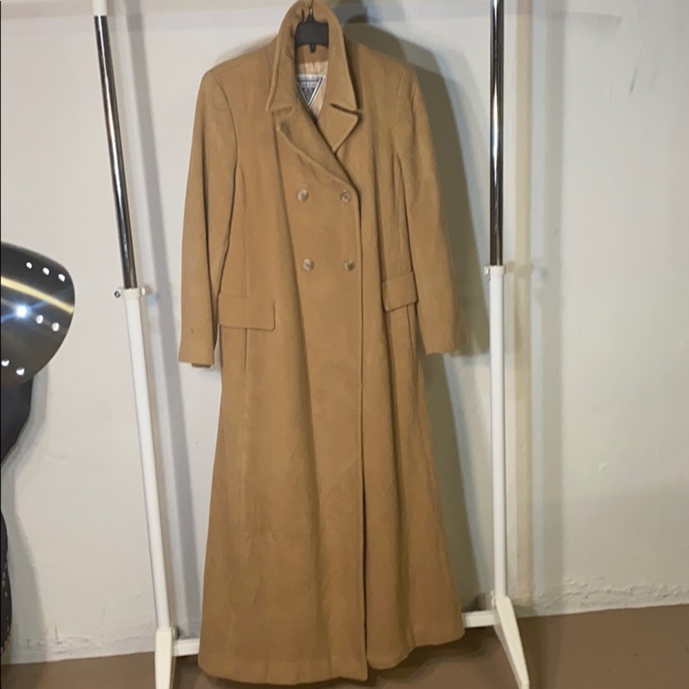 Marvin Richards long camel vintage coat